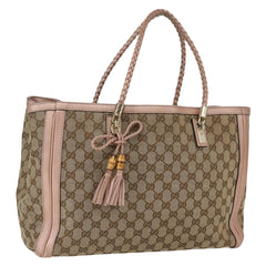 Gucci Bella Tote GG Canvas with Leather