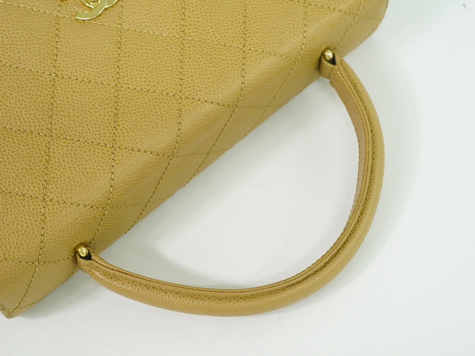 Chanel Coco Top Handle Bag Quilted Caviar