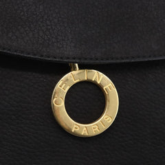 Celine Circle Logo Shoulder Bag Leather