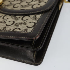 Celine C Sulky Shoulder bag Canvas and Leather