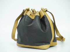 Celine Triomphe Drawstring Bucket Bag Leather