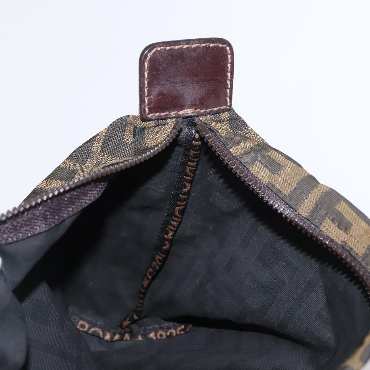 Fendi Logo Zucca Clutch PVC Leather