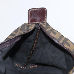 Fendi Logo Zucca Clutch PVC Leather