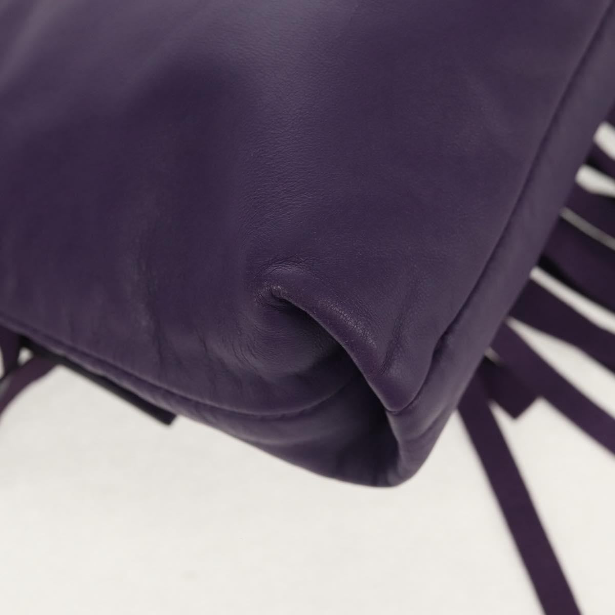 Prada Double Turn Lock Flap Bag Leather with Fringe