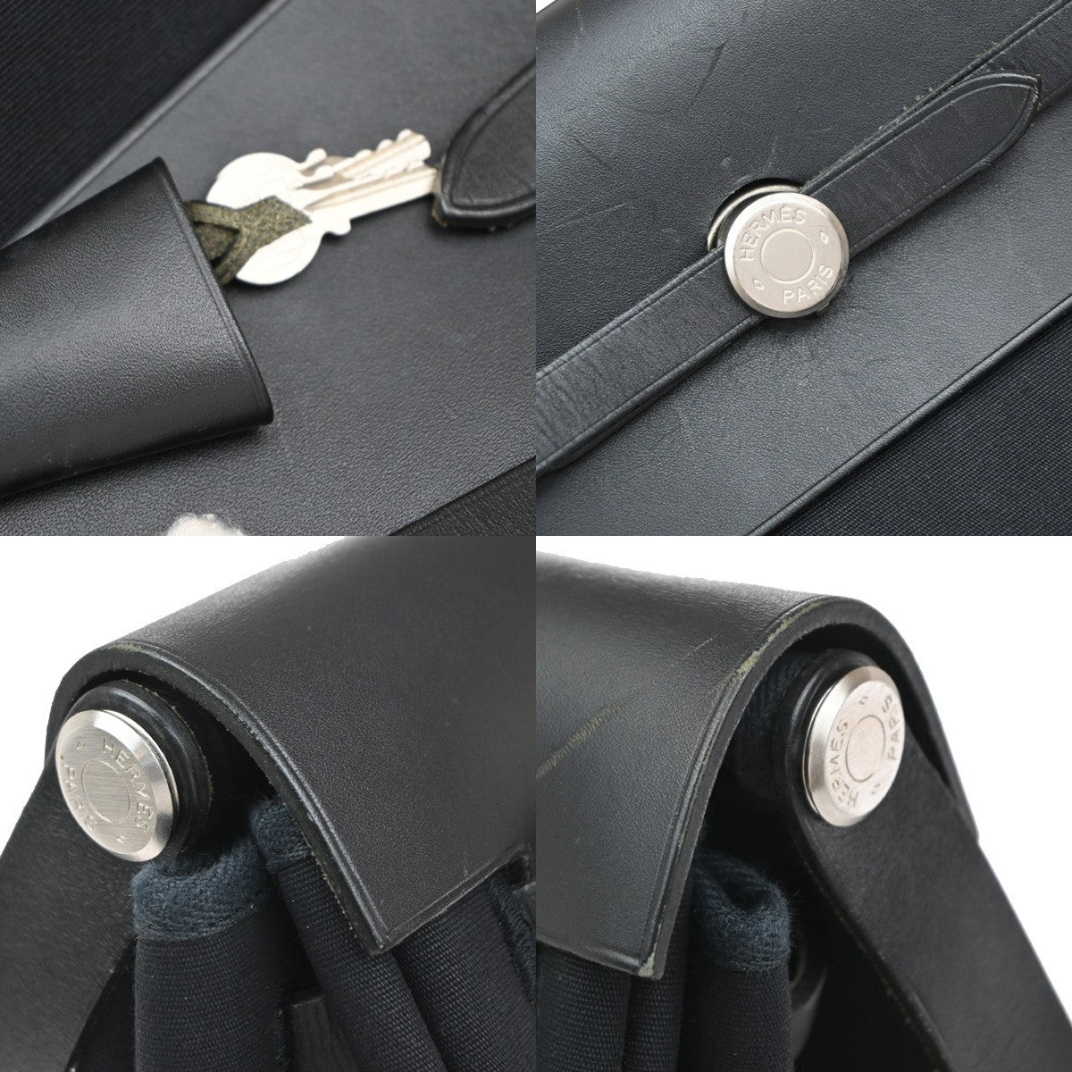 Hermes Herbag Toile and Leather