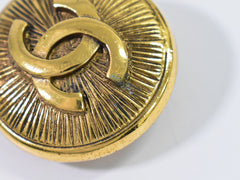 Chanel CC Round Earrings Metal