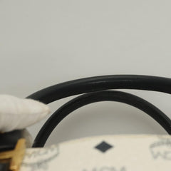 MCM Visetos Handbag Canvas and Leather