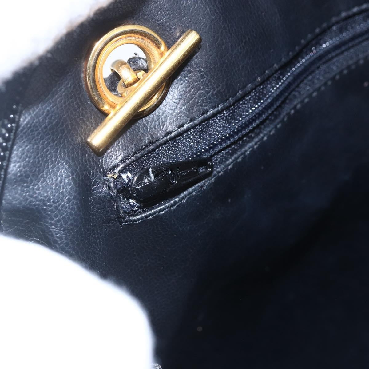 Bally Vintage Chain Shoulder Bag Quilted Leather