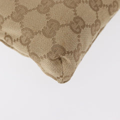 Gucci Vintage Double Belt Bag GG Canvas with Leather