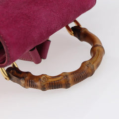 Gucci Vintage Bamboo Backpack Suede