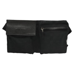 Gucci Vintage Double Belt Bag GG Canvas with Leather