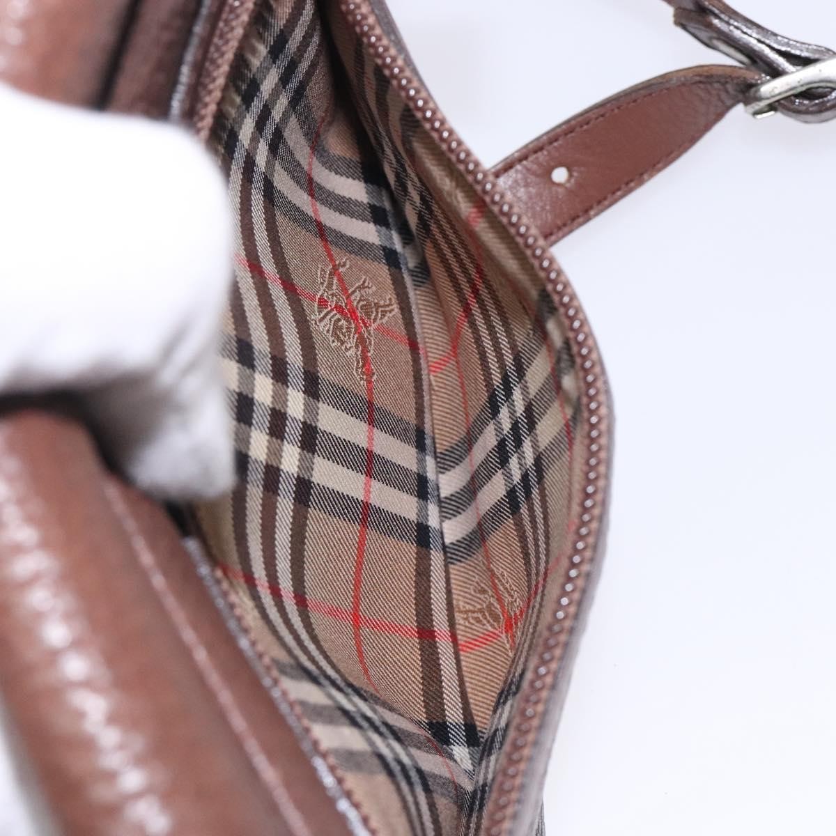 Burberry Flap Shoulder Bag Leather