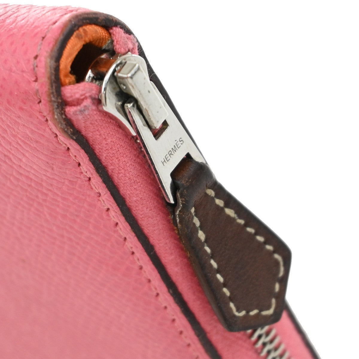 Hermes Azap Zip Around Wallet Silk'in Epsom