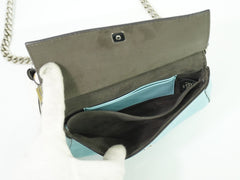 Fendi Double Baguette Embroidered Studded Leather