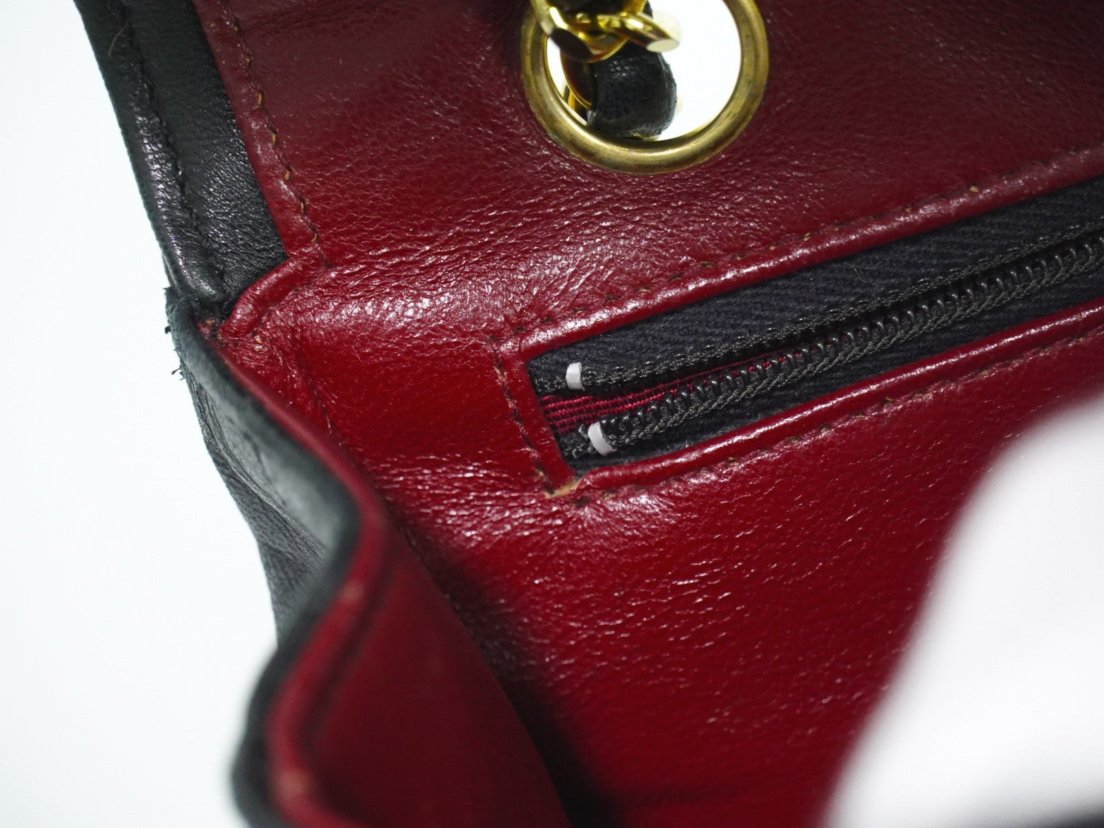 Chanel Vintage Round Flap Bag Quilted Lambskin