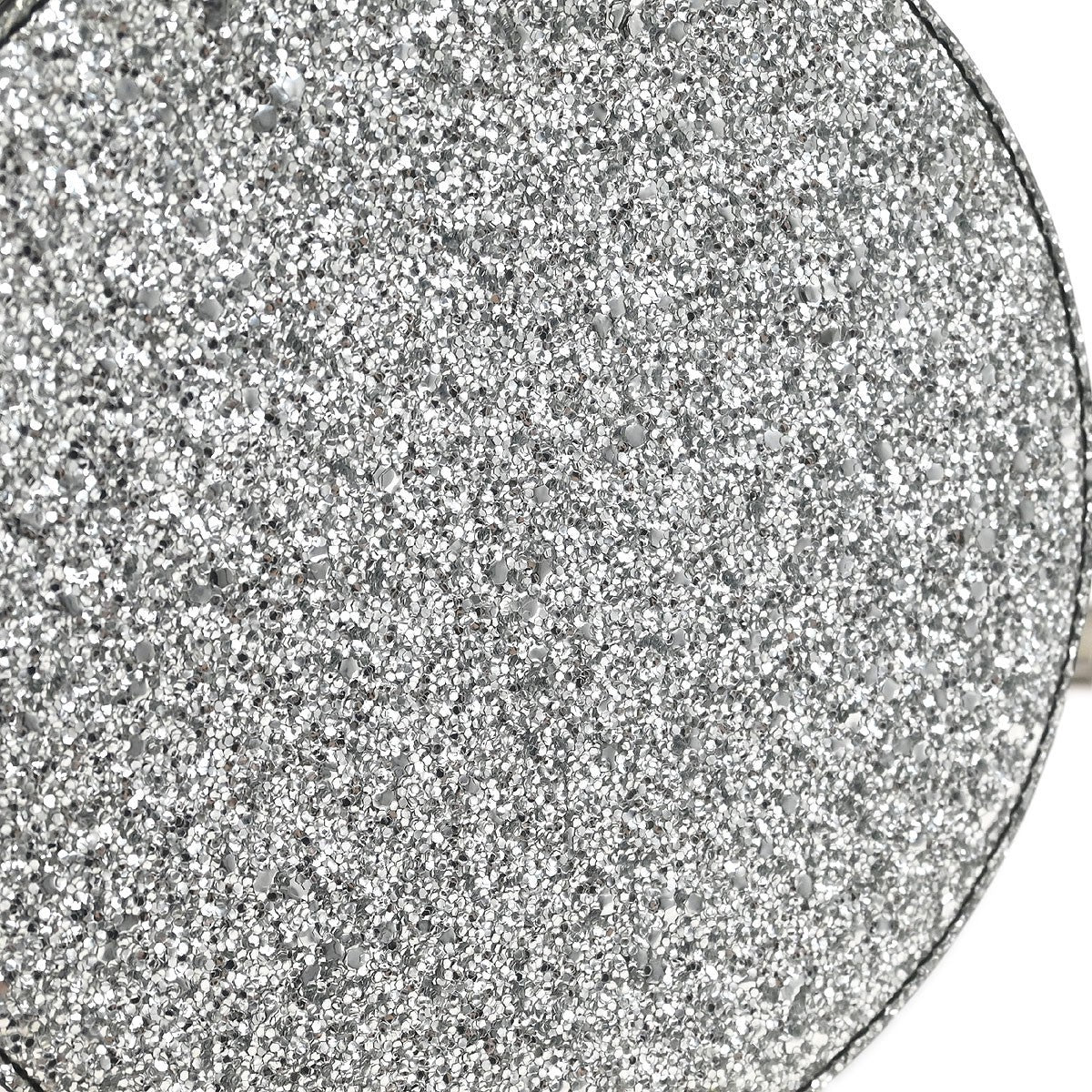 Chanel Evening On The Moon Round Evening Bag Glittered PVC with Patent