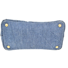 Prada Canapa Convertible Tote Denim