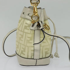 Fendi FF Logo Mon Tresor Bucket Bag Canvas