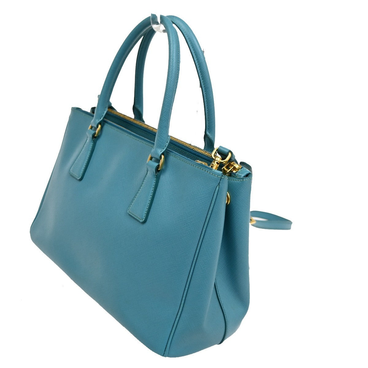 Prada Double Zip Lux Tote Saffiano Leather