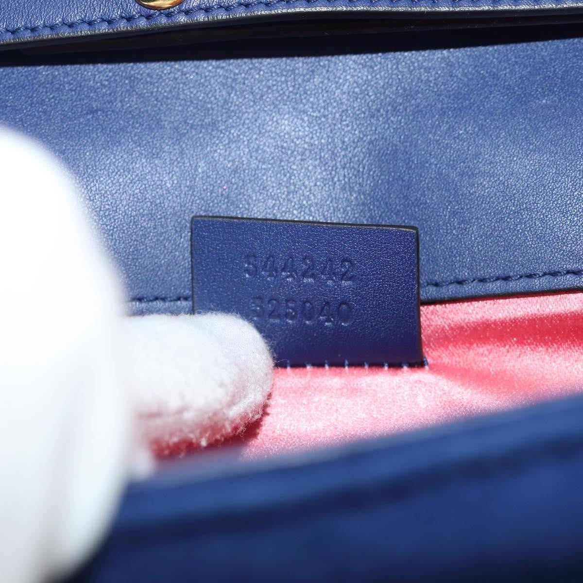 Gucci G Broadway Shoulder Bag Velvet with Crystals