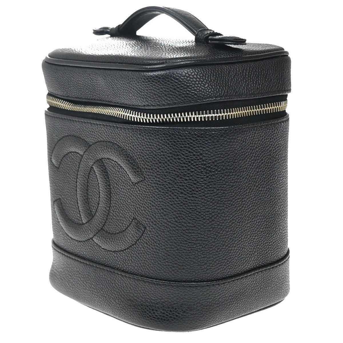 Chanel Vintage Timeless Cosmetic Case Caviar