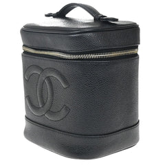 Chanel Vintage Timeless Cosmetic Case Caviar