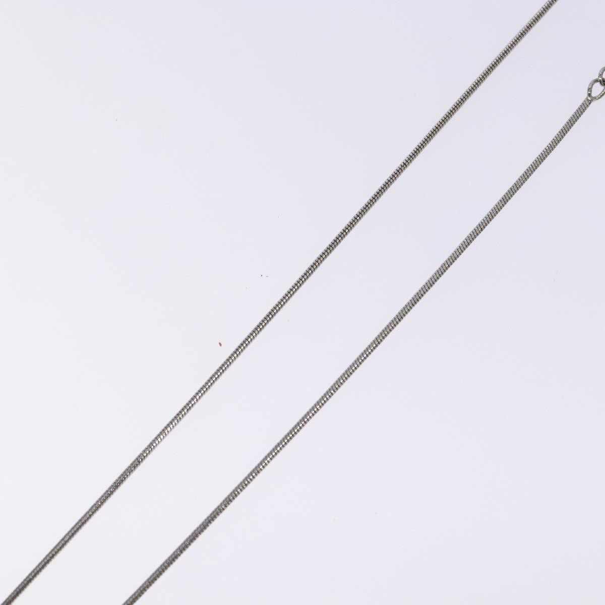 Christian Dior D logo Pendant Necklace Metal