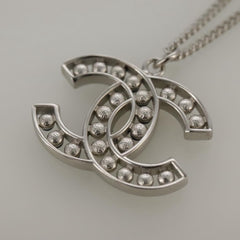 Chanel CC Pendant Necklace Metal