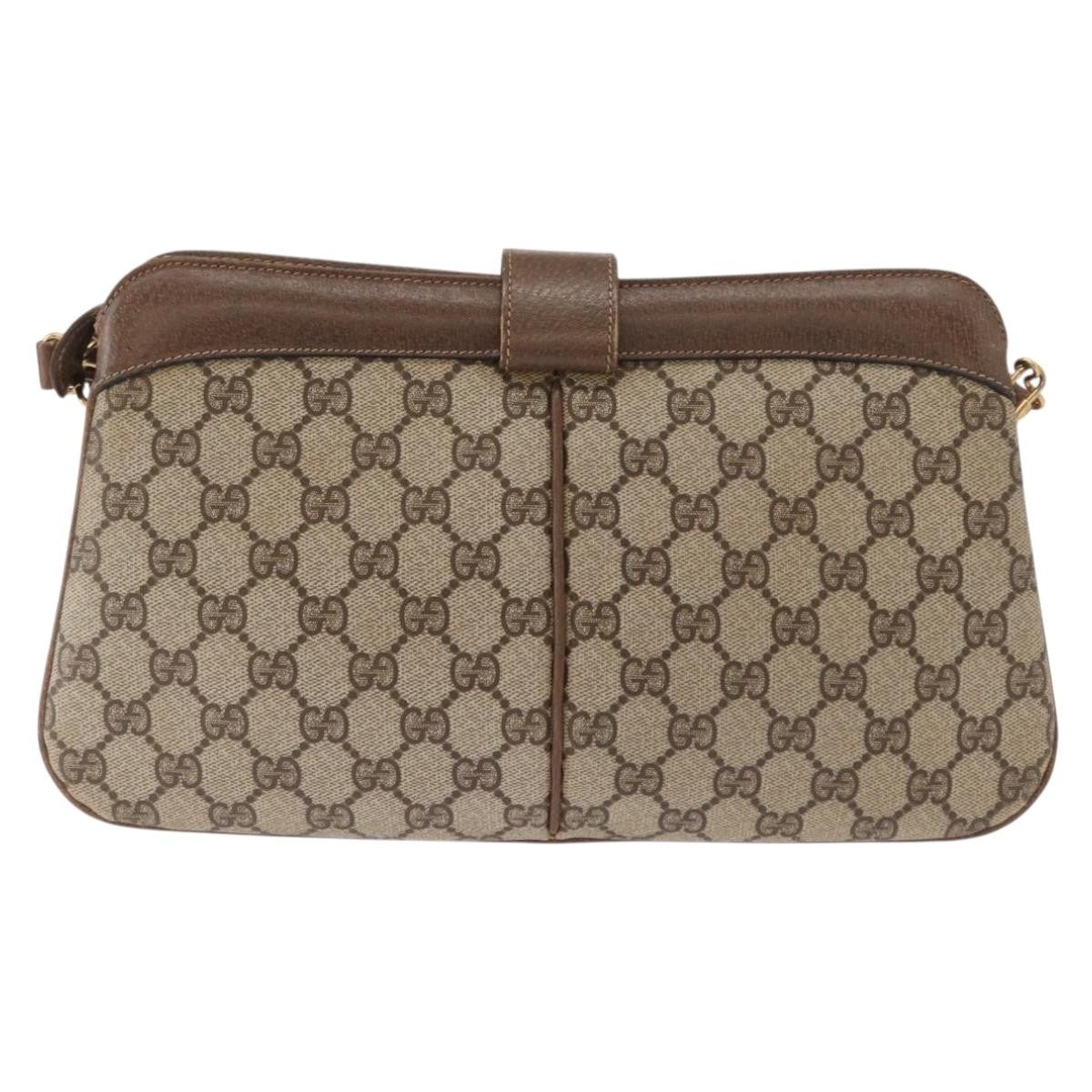 Gucci Vintage Shoulder Bag GG Coated Canvas