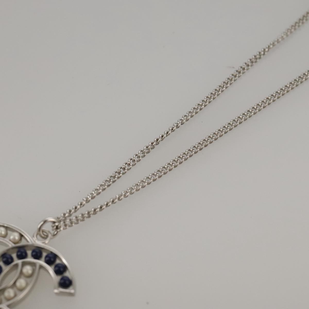 Chanel CC Pendant Necklace Metal