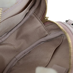 Chanel 19 Round Clutch with Chain Quilted Shearling