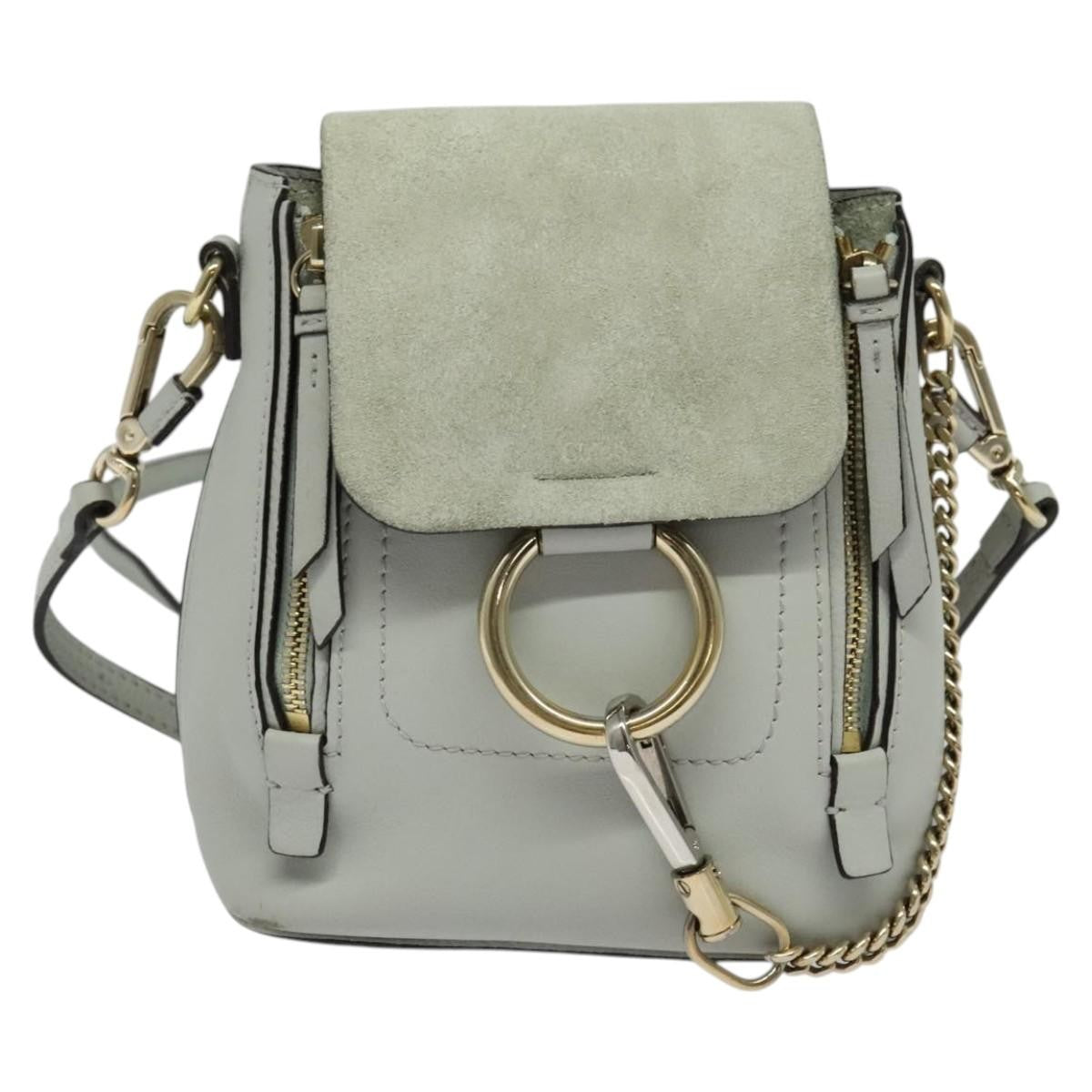 Chloe Faye Backpack Leather and Suede