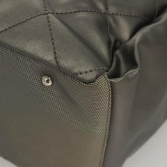 Chanel Biarritz Hobo Quilted Coated Canvas