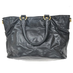 Prada Front Pocket Convertible Tote Leather