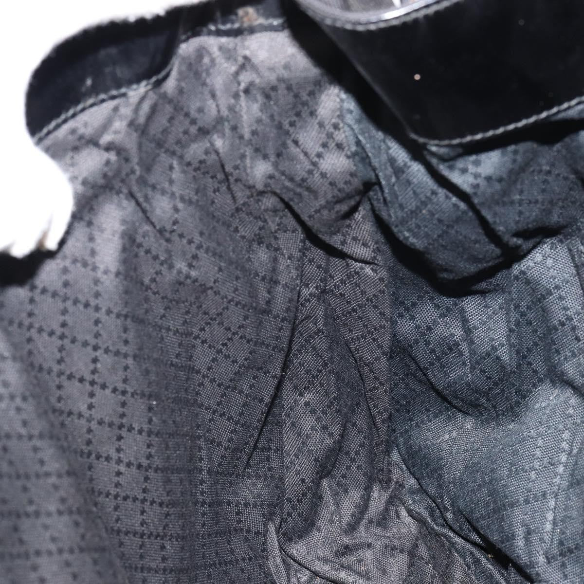 Gucci Vintage Bamboo Handle Open Hobo Nylon