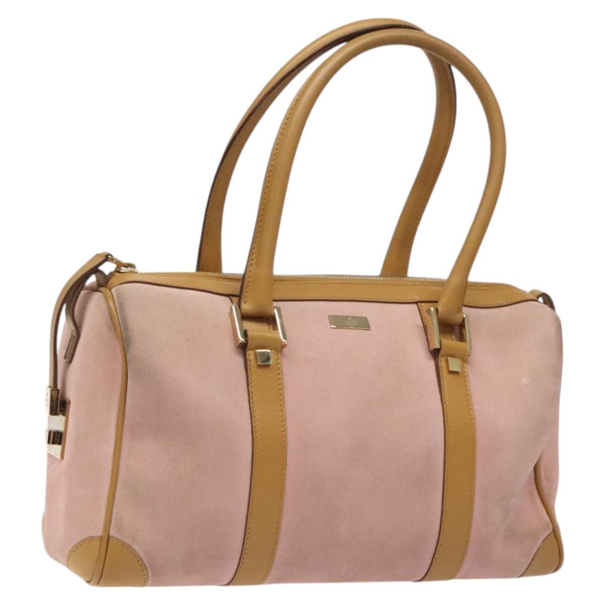 Gucci Vintage Zip Boston Bag Suede