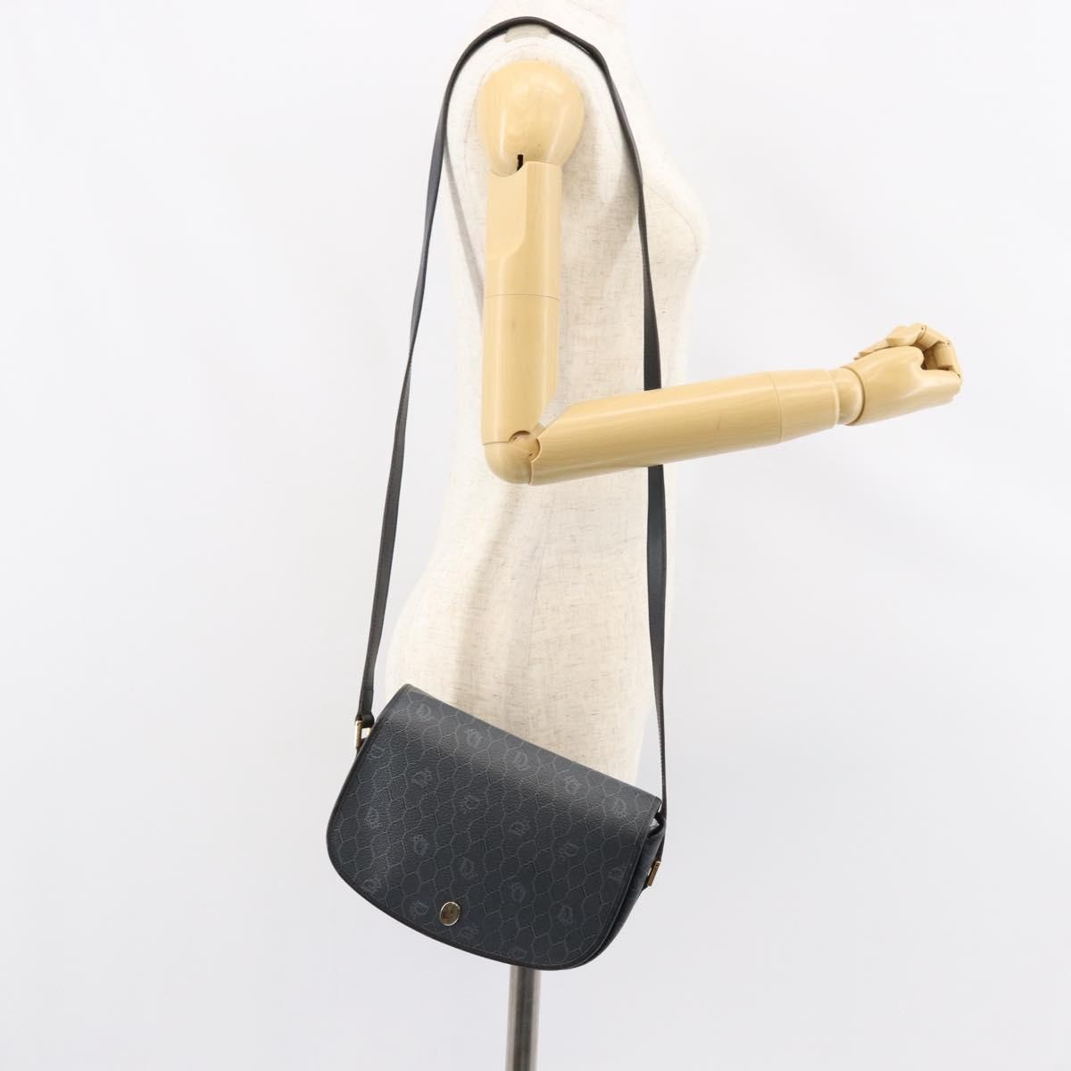 Christian Dior Vintage Honeycomb Shoulder Bag Canvas