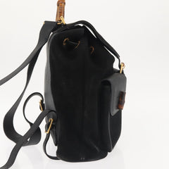 Gucci Vintage Bamboo Backpack Suede