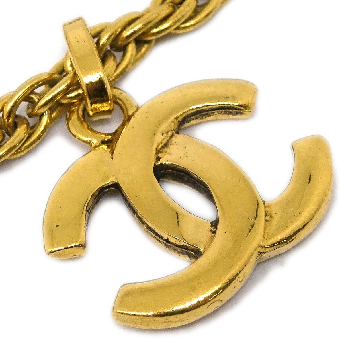 Chanel CC Pendant Necklace Metal