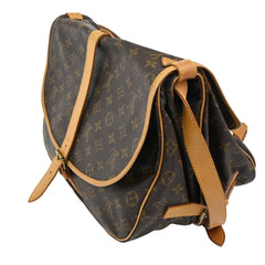 Louis Vuitton Saumur Handbag Monogram Canvas