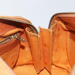 MCM Visetos Handbag Canvas and Leather