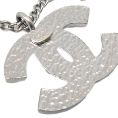 Chanel CC Logo Pendant Necklace Metal