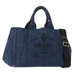 Prada Canapa Open Tote Canvas