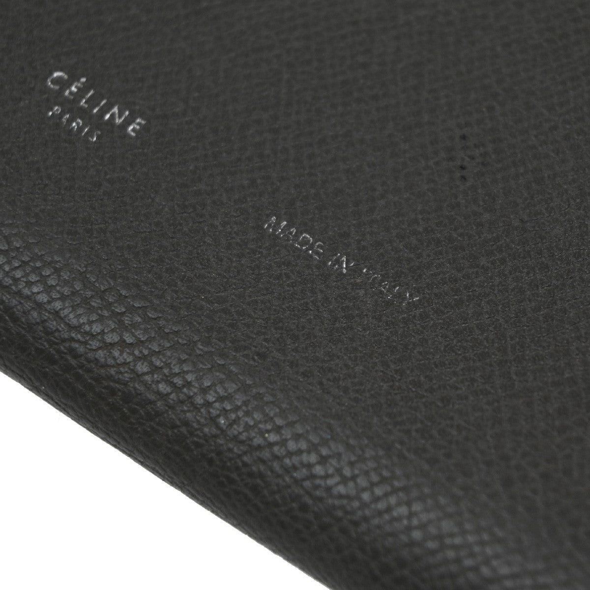 Celine Bifold Flat Wallet Leather