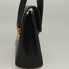 Versace Vintage Flap Shoulder Bag Leather