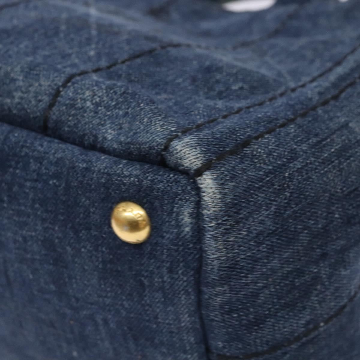 Prada Canapa Convertible Tote Denim