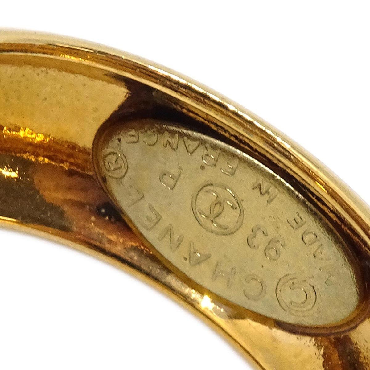 Chanel CC Round Coco Mark Dangle Earrings Metal