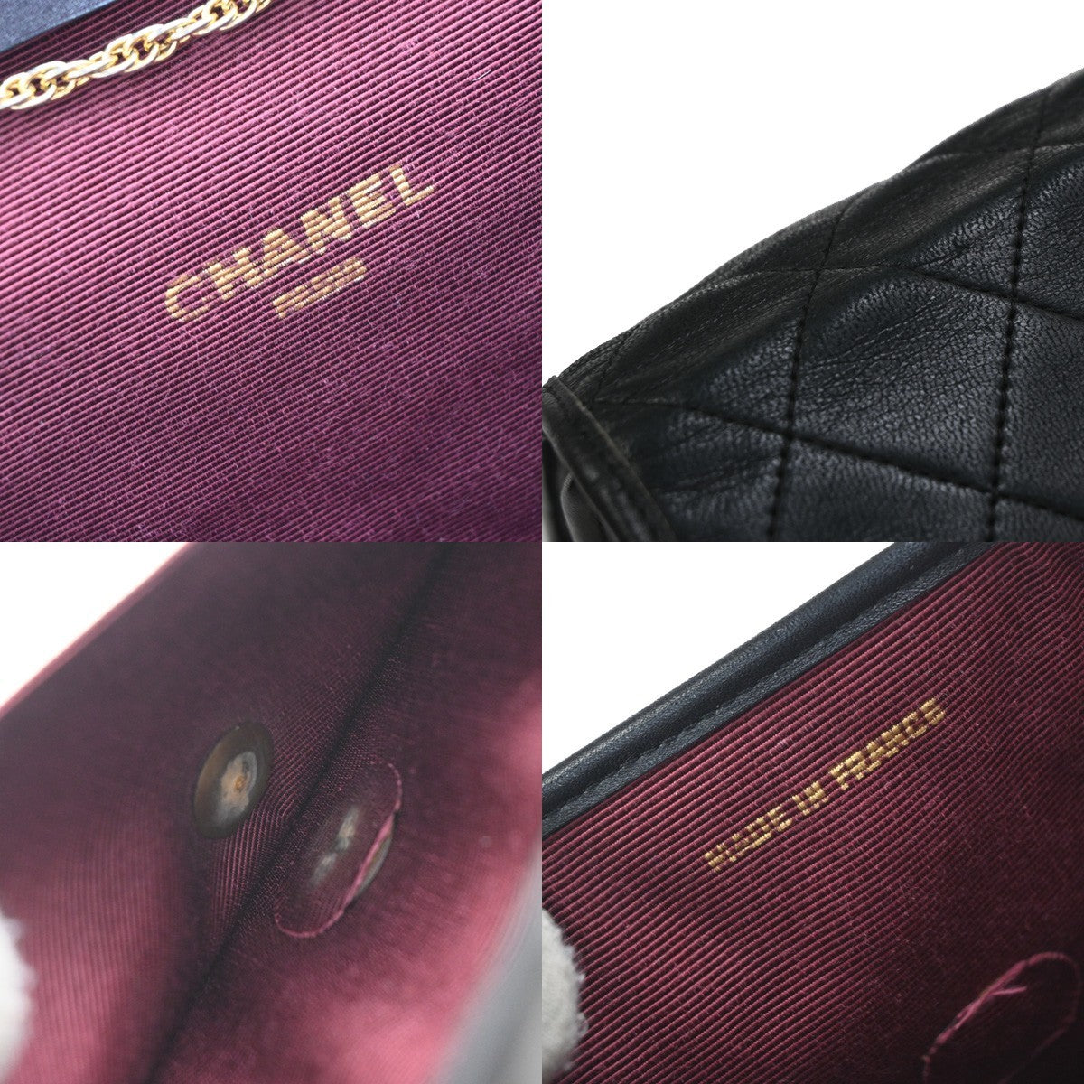 Chanel Vintage Round Flap Bag Quilted Lambskin