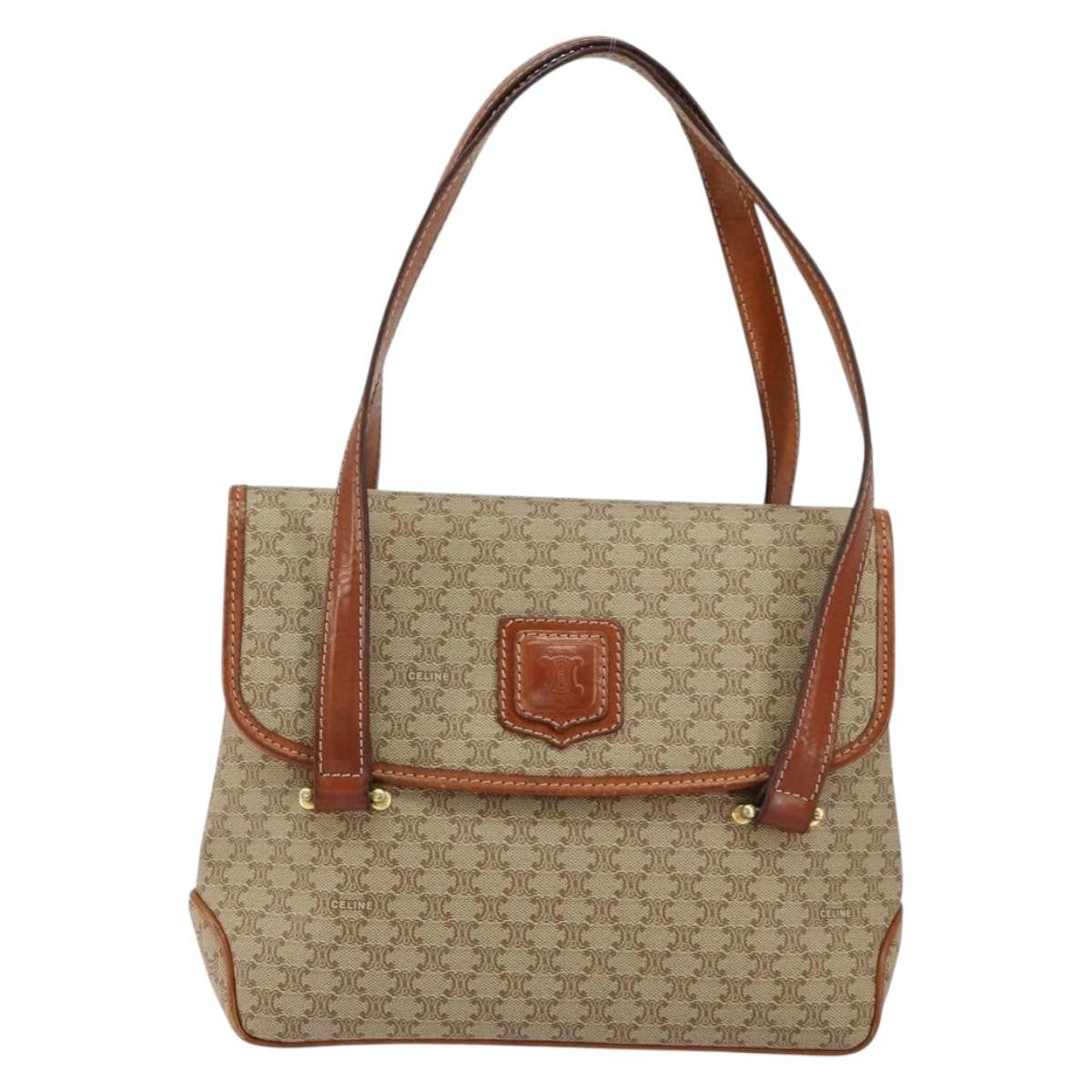 Celine Vintage Macadam Handbag Canvas