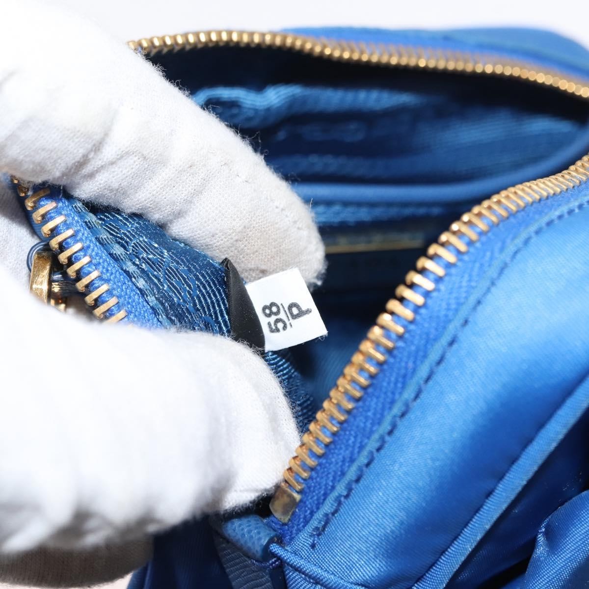 Prada Bow Camera Crossbody Bag Tessuto